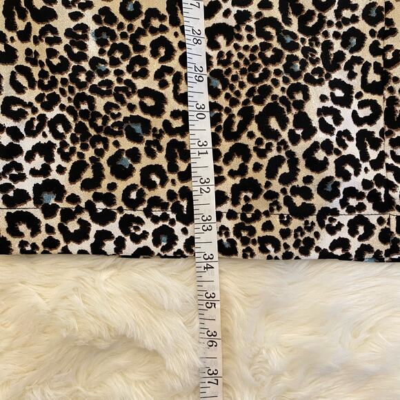 DR2 Animal Print Pull On Wide Leg Crop Pants Medium - Picture 8 of 12